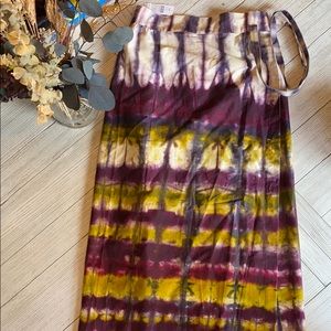 Tie Dye Wrap Skirt ANTHRO